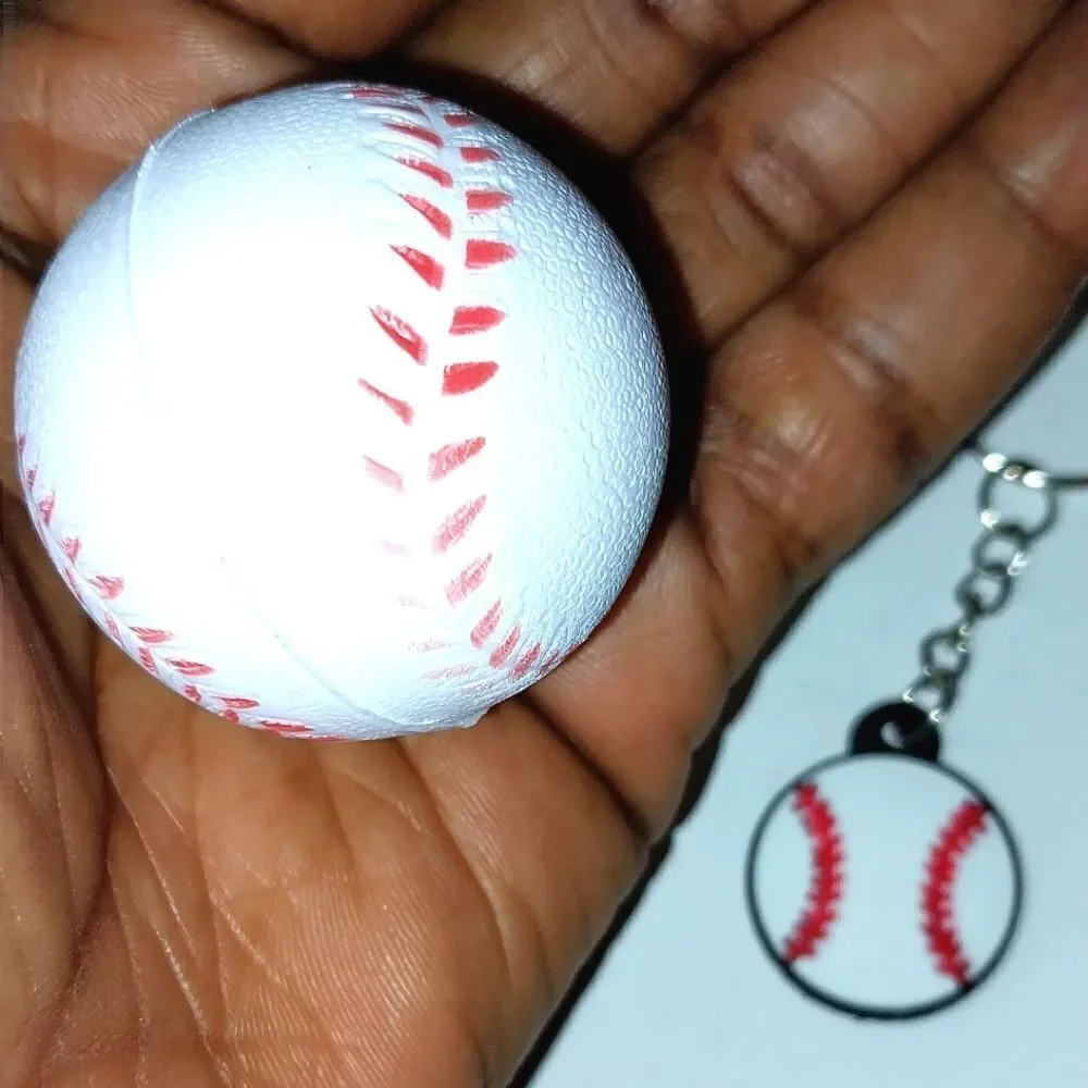 Unisex kids stress ball and keychain set